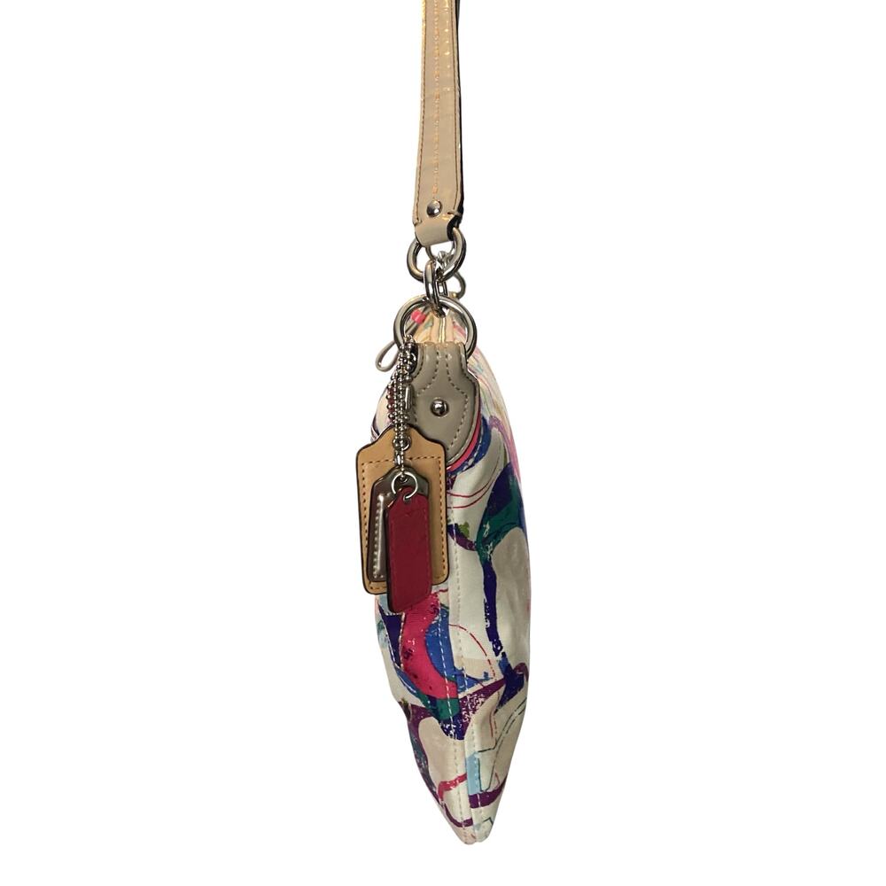 Coach Poppy Stamped C Hippie Signature Bag Colorful Monogram Shoulder Bag - Picture 6 of 11